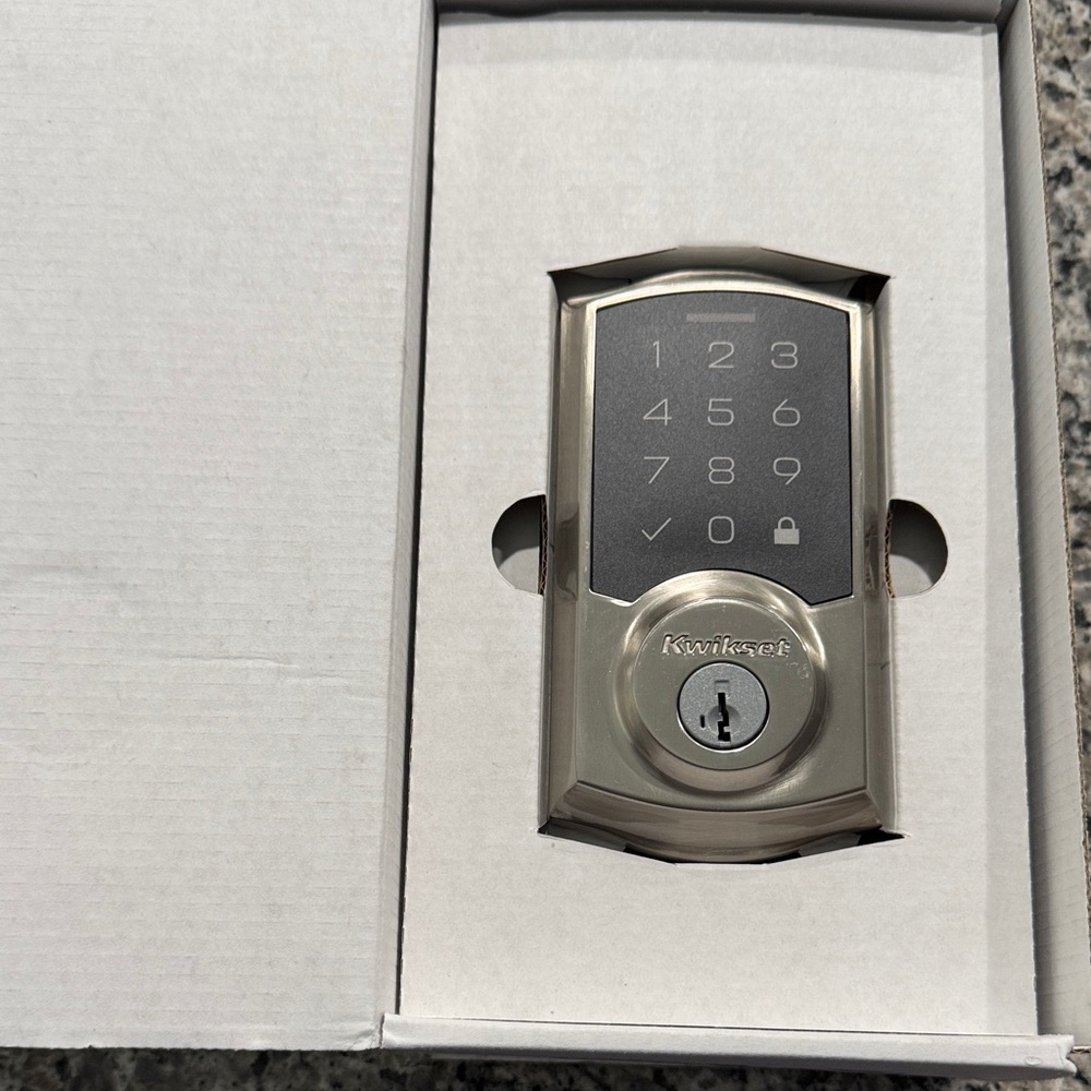 Kwikset Silver Electronic Deadbolt Lock